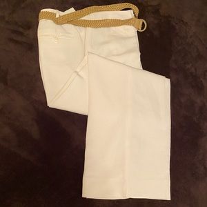 Lined Ivory Linen Pants - Sz 16 - NWT